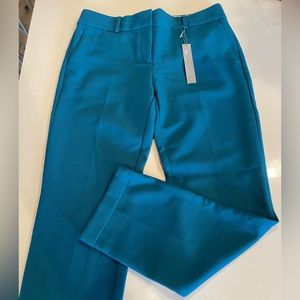 Cuffed ankle pants in a beautiful teal color. LOFT - Size 4 - New with tags